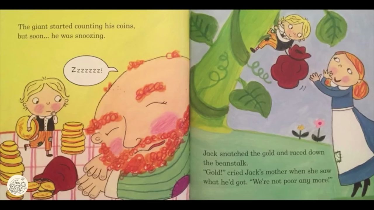 [图]【小狮子故事会】【绘本阅读】Jack and the Beanstalk《杰克与魔豆》