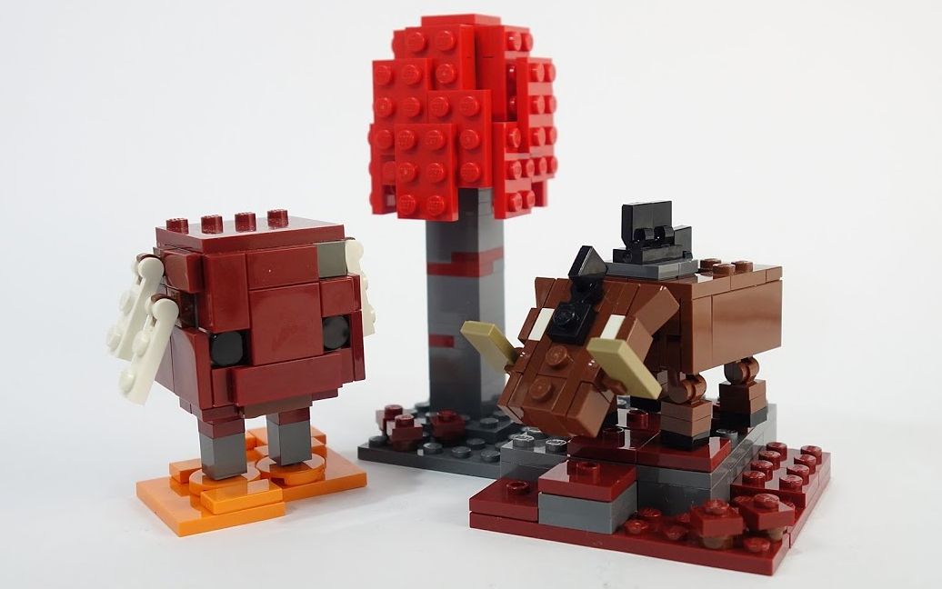 乐高moc教程 我的世界 疣猪兽 拼搭指南