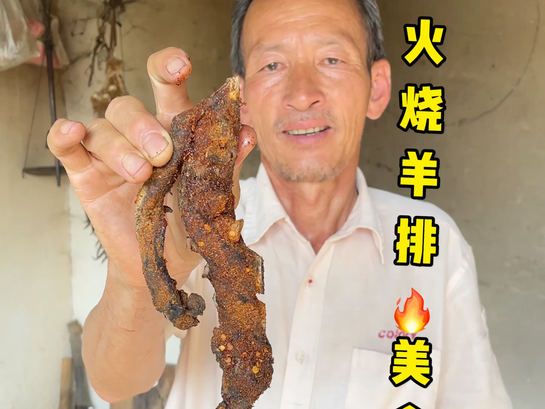 这火烧羊排 你们吃过吗? #羊排 #美食 #记录我的农村生活哔哩哔哩bilibili