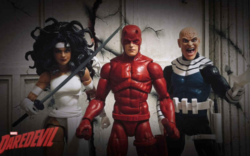 孩之宝 marvel legends 夜魔侠靶眼艾丽卡三人套开箱测评