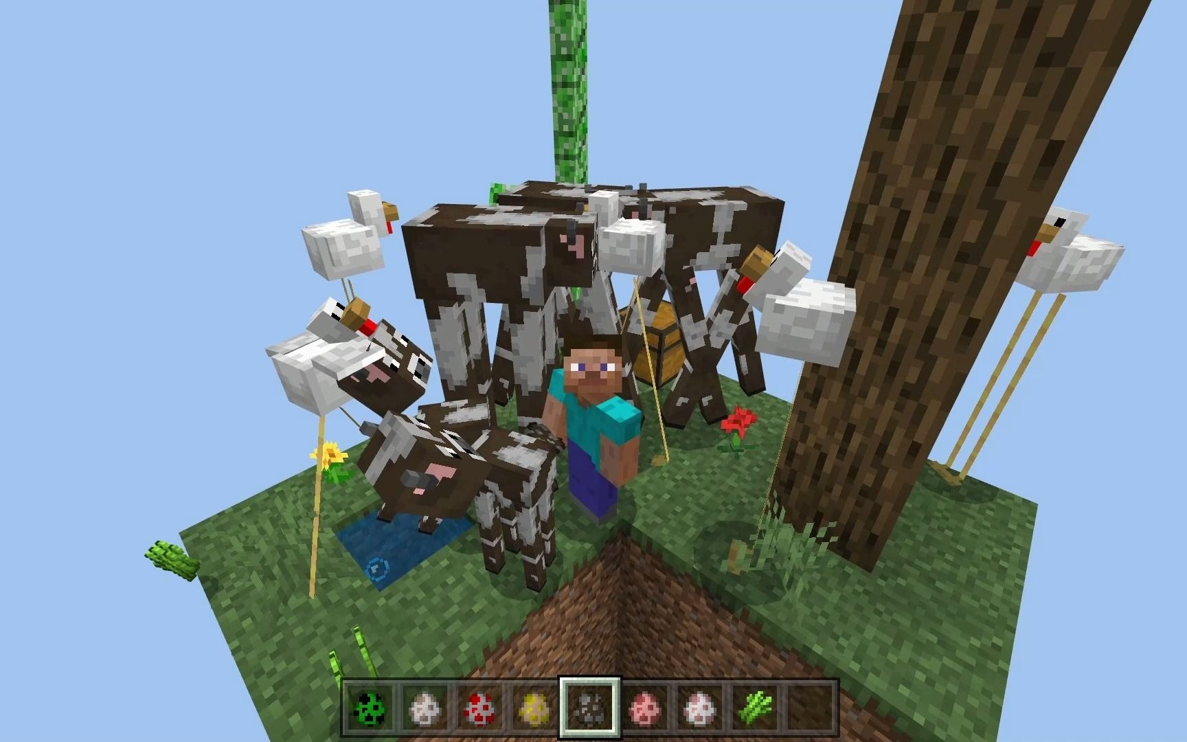 我的世界滑稽哥基岩版模组01:所有生物的腿都好长