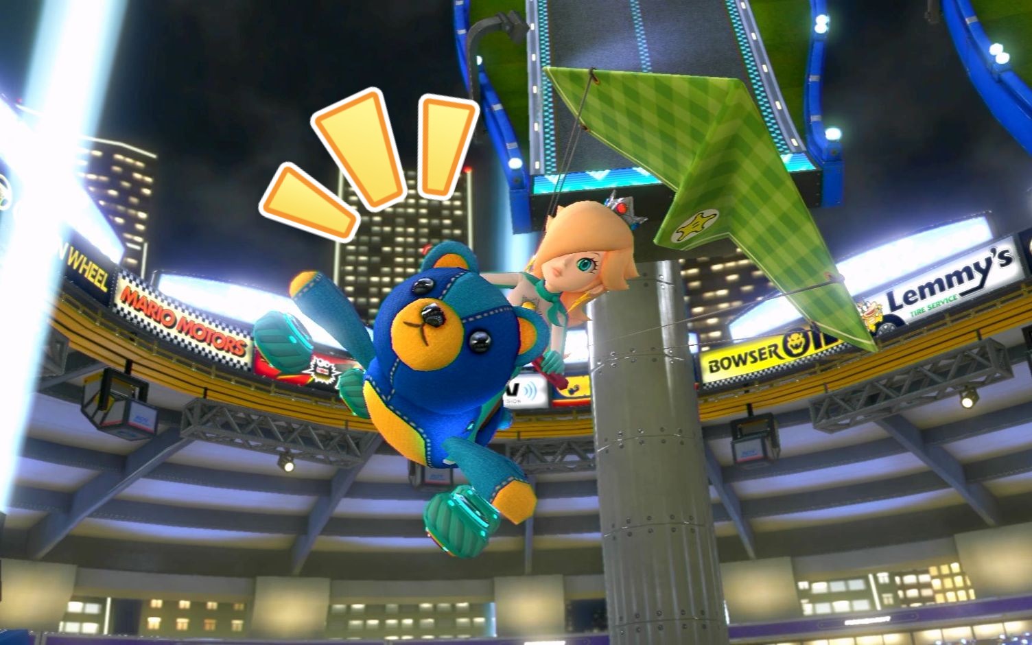 【马里奥赛车8dx】罗妈骑熊法力无边 马里奥竞技场计时 1:38.914