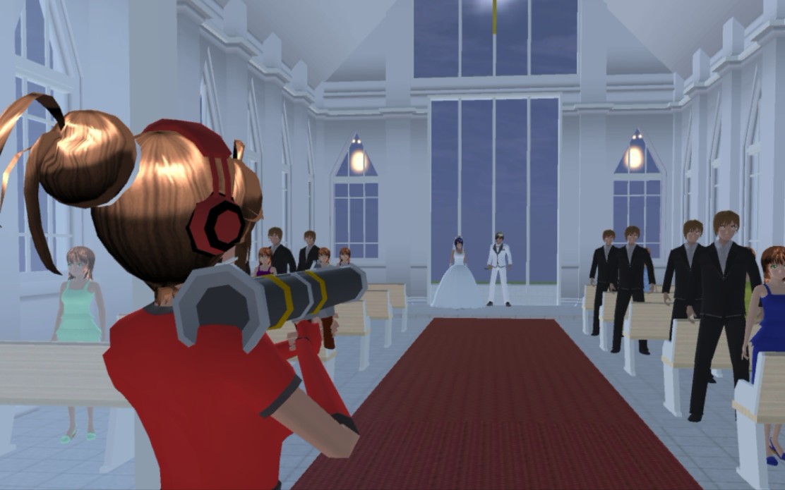 樱校快速解决教堂里的新郎新娘