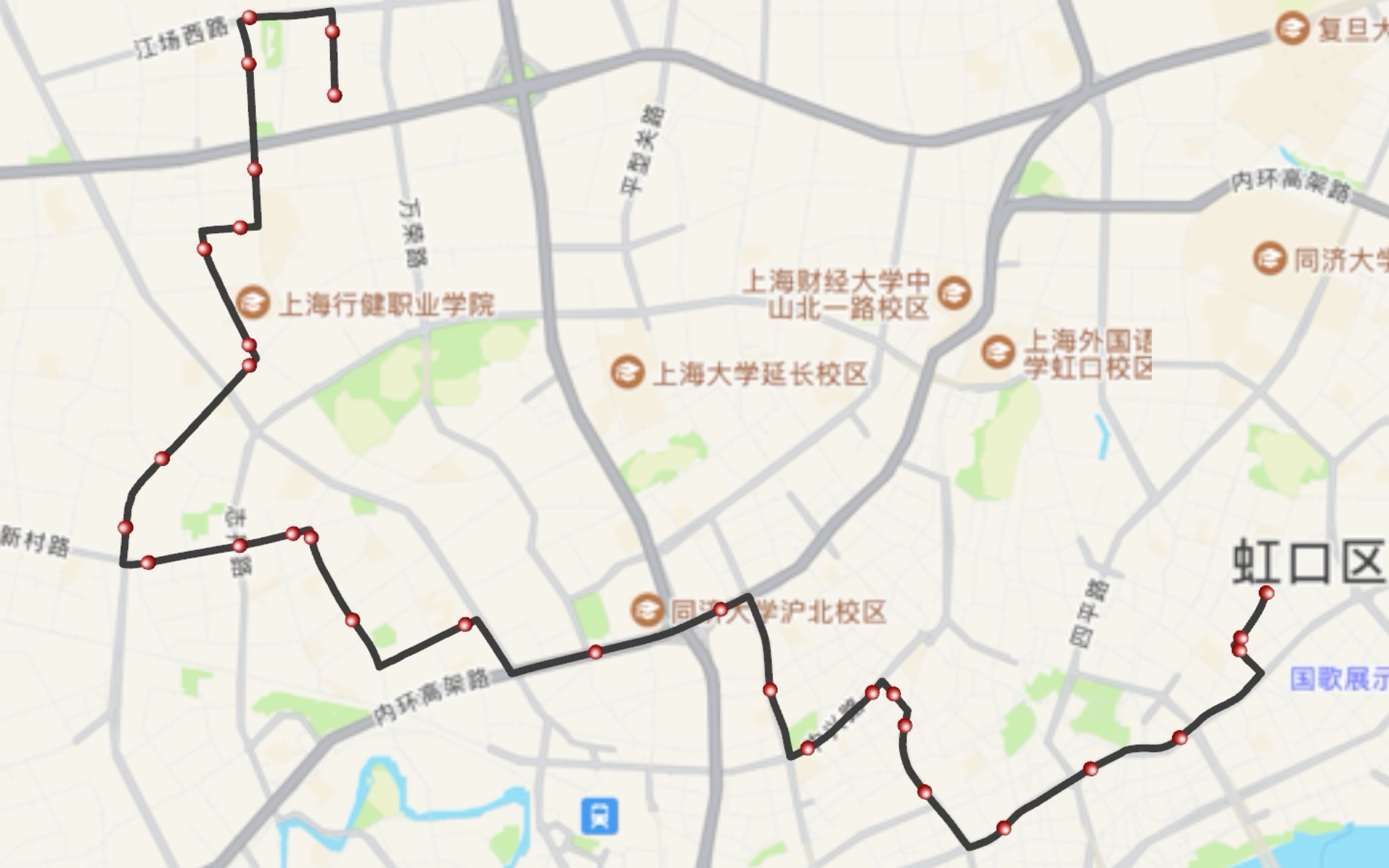 上海公交87路线路图图片