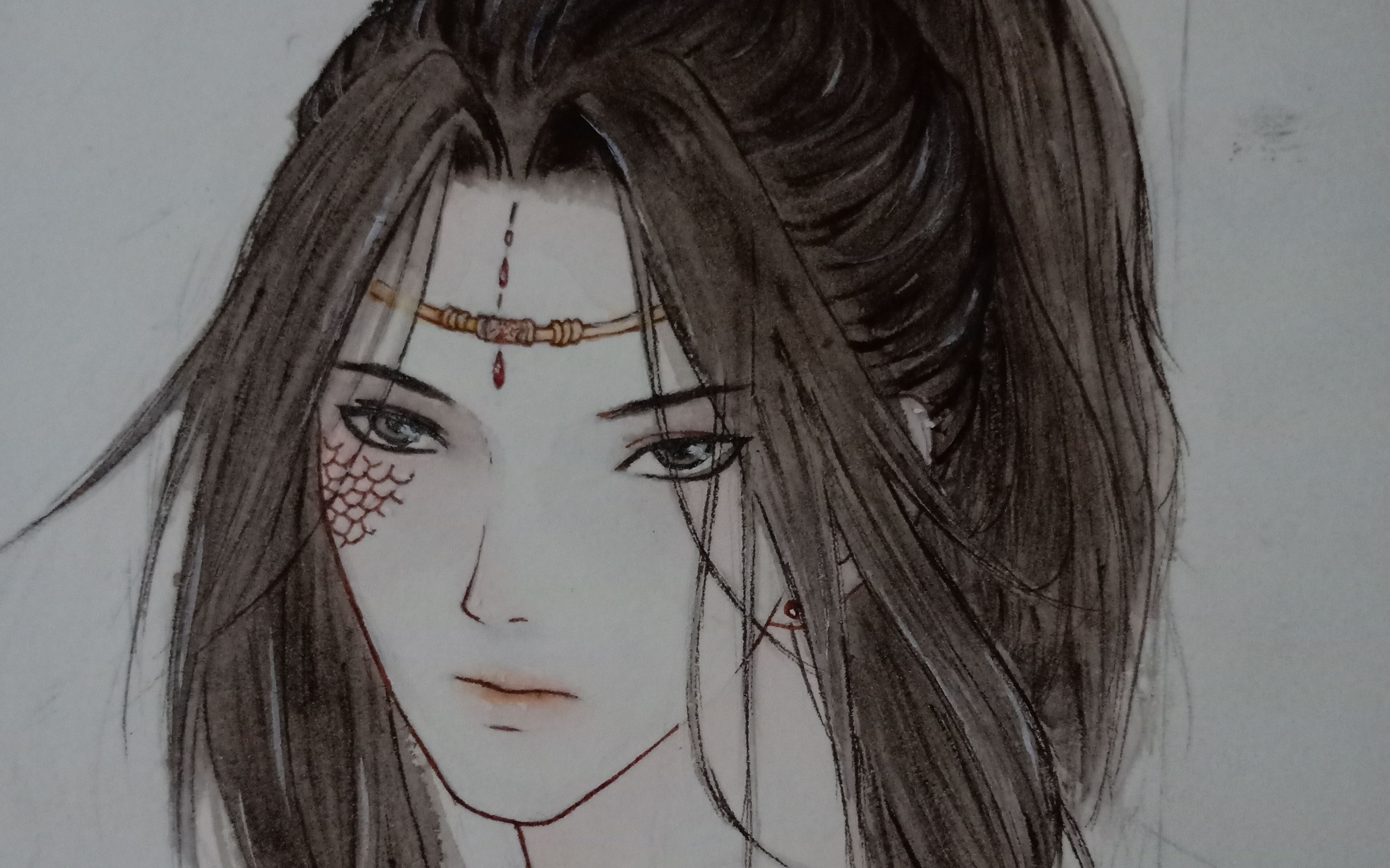 【手绘】随意画的小生_哔哩哔哩 (゜-゜)つロ 干杯~-bilibili