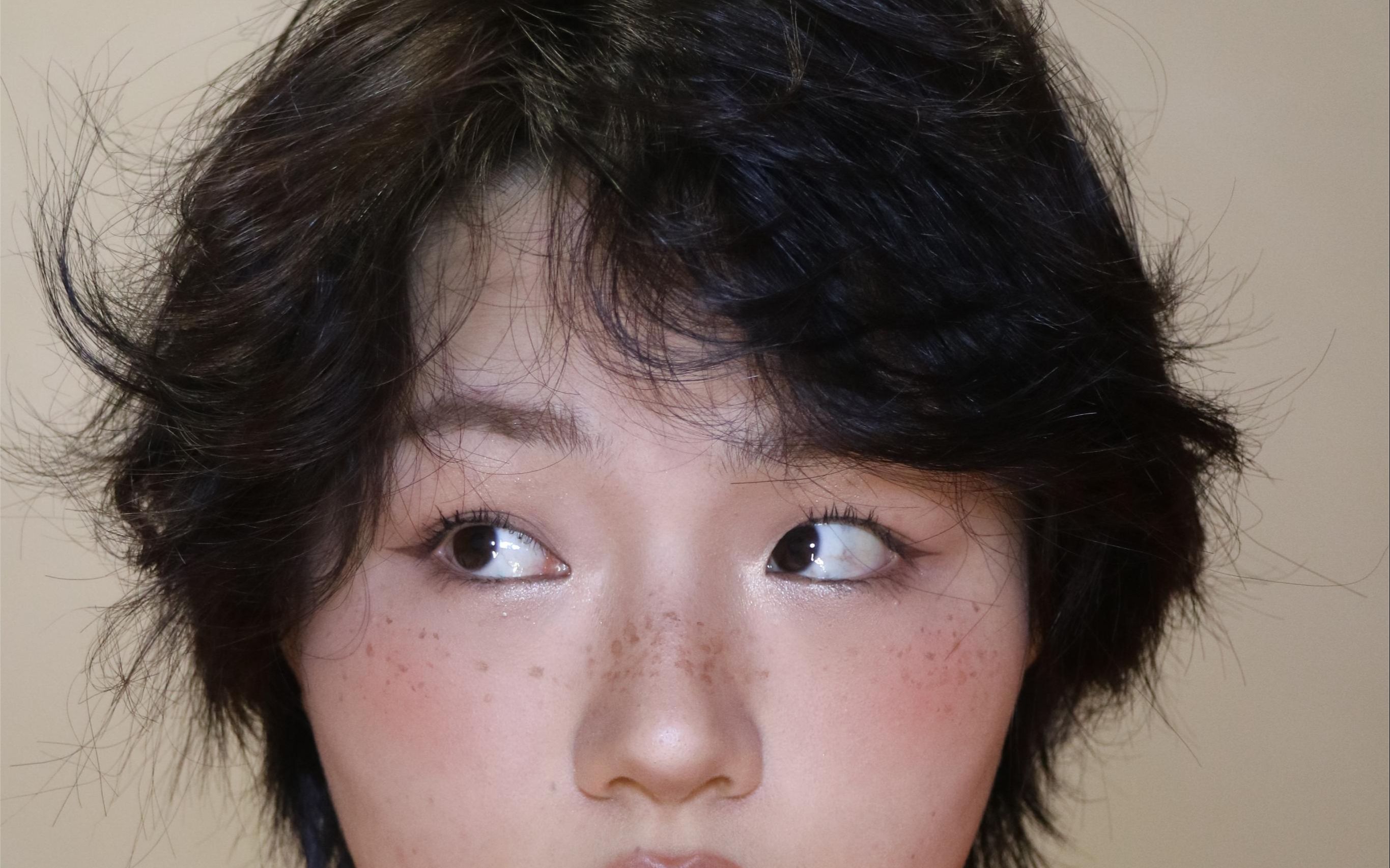 分享秋冬栗子感雀斑妆容