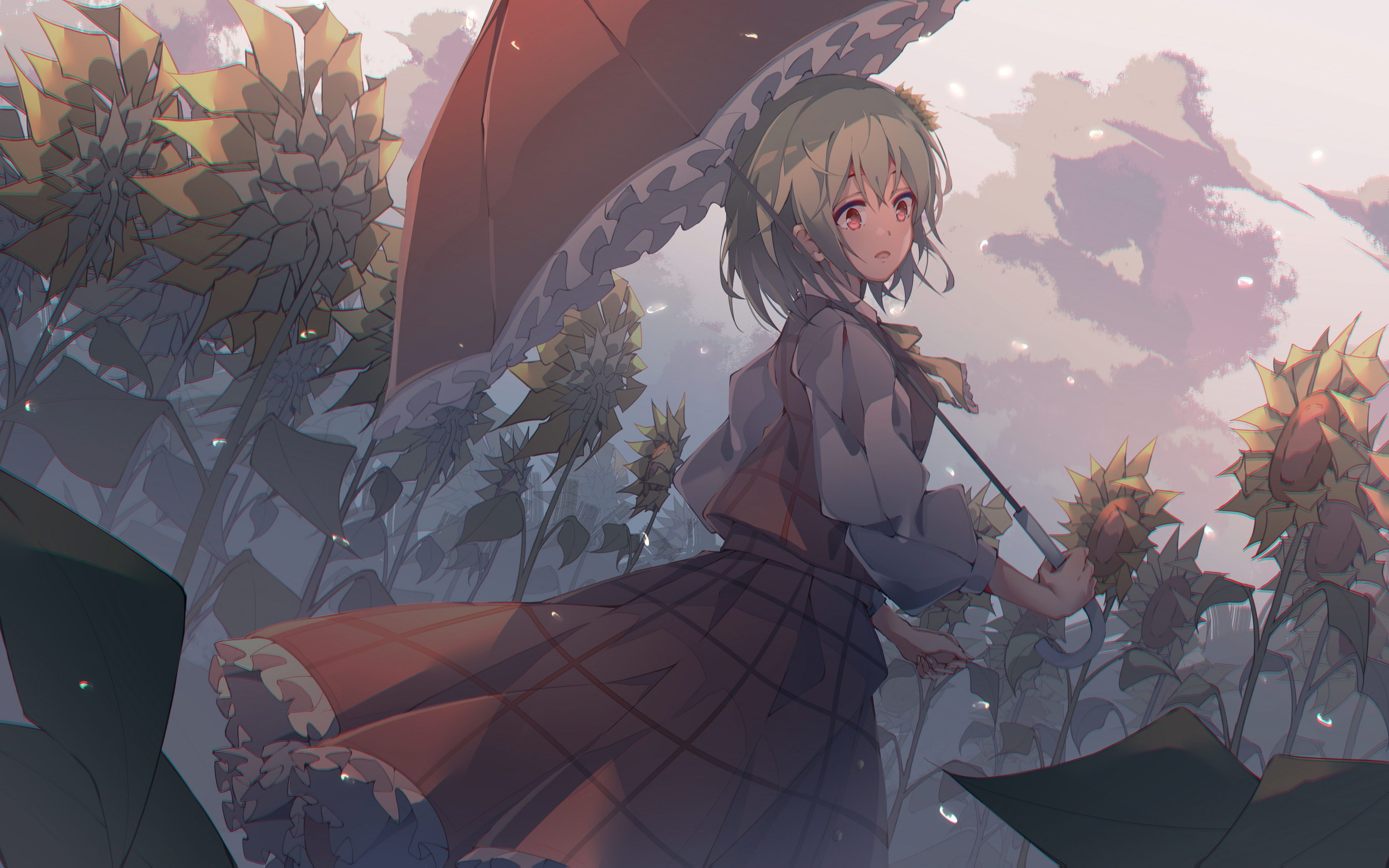 【绘画过程】太阳花田的农场主