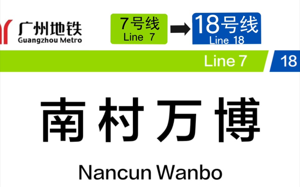 国庆疫情下的羊角广州地铁南村万博站7号线换乘18号线全过程实录