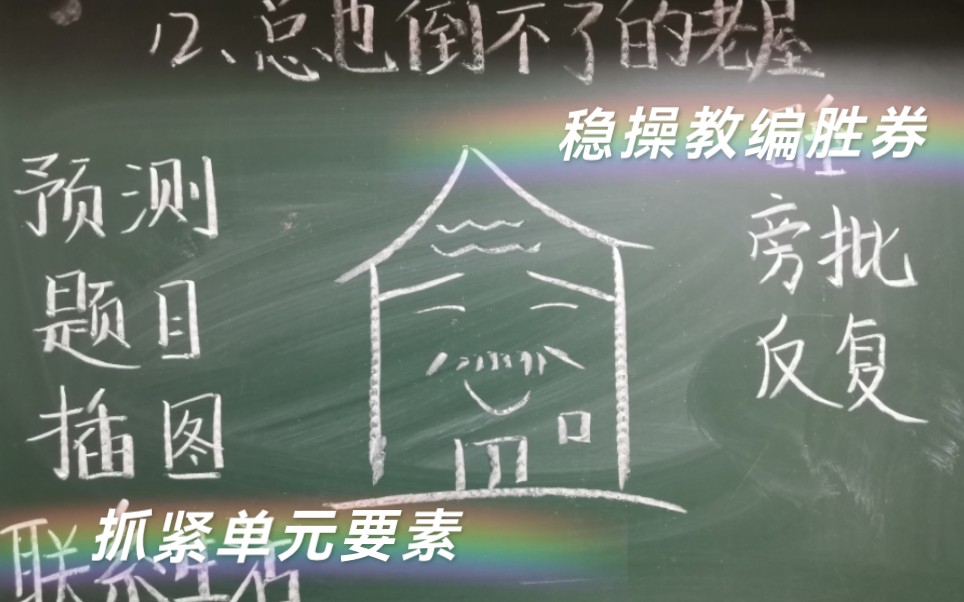 [图]教资教招面试试讲•三上语文部编版•《总也倒不了的老屋》祝大家都上岸！