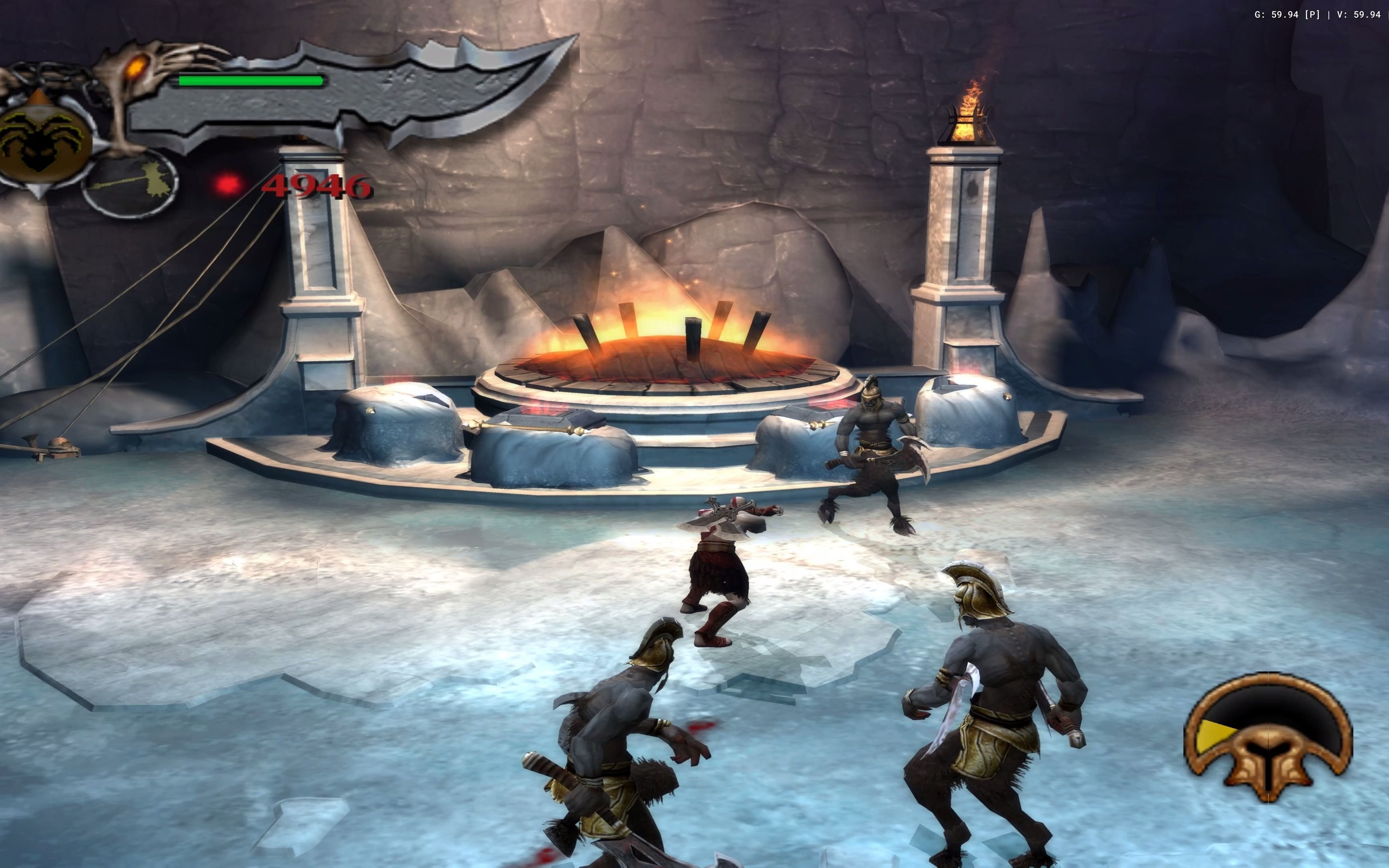 《战神2》pc4k60fps高清|pcsx2 1.7|ps2模拟器