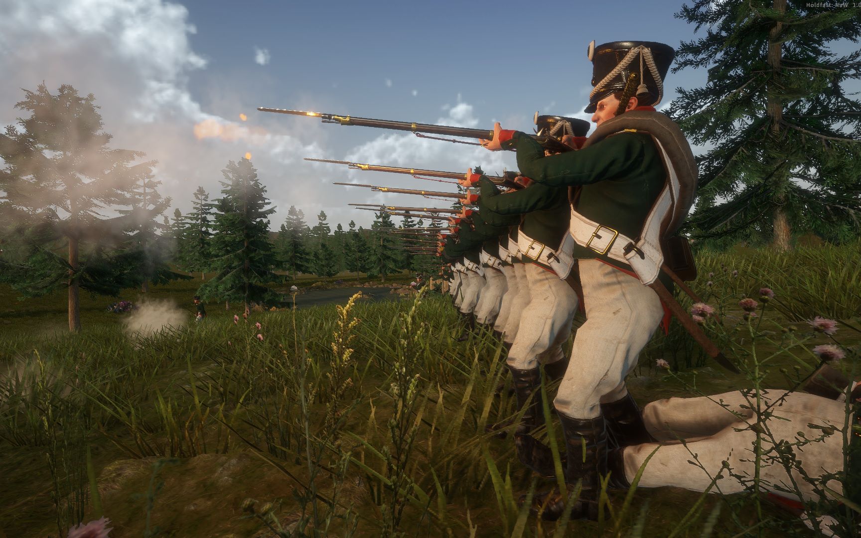 线列步兵国服同场百人对射