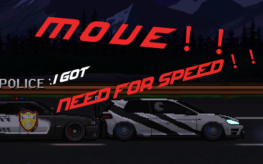 像素赛车手警察我需要速度快点踩油门