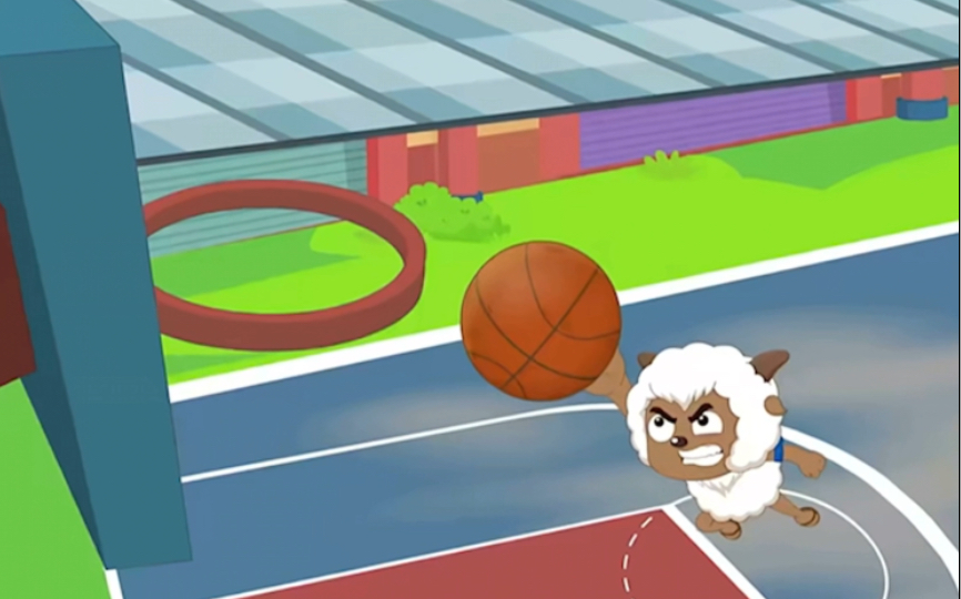 【筐出胜利】鼠一鼠二欺负小羊不会打篮球,嘲讽技能点满,这小嘴跟抹了