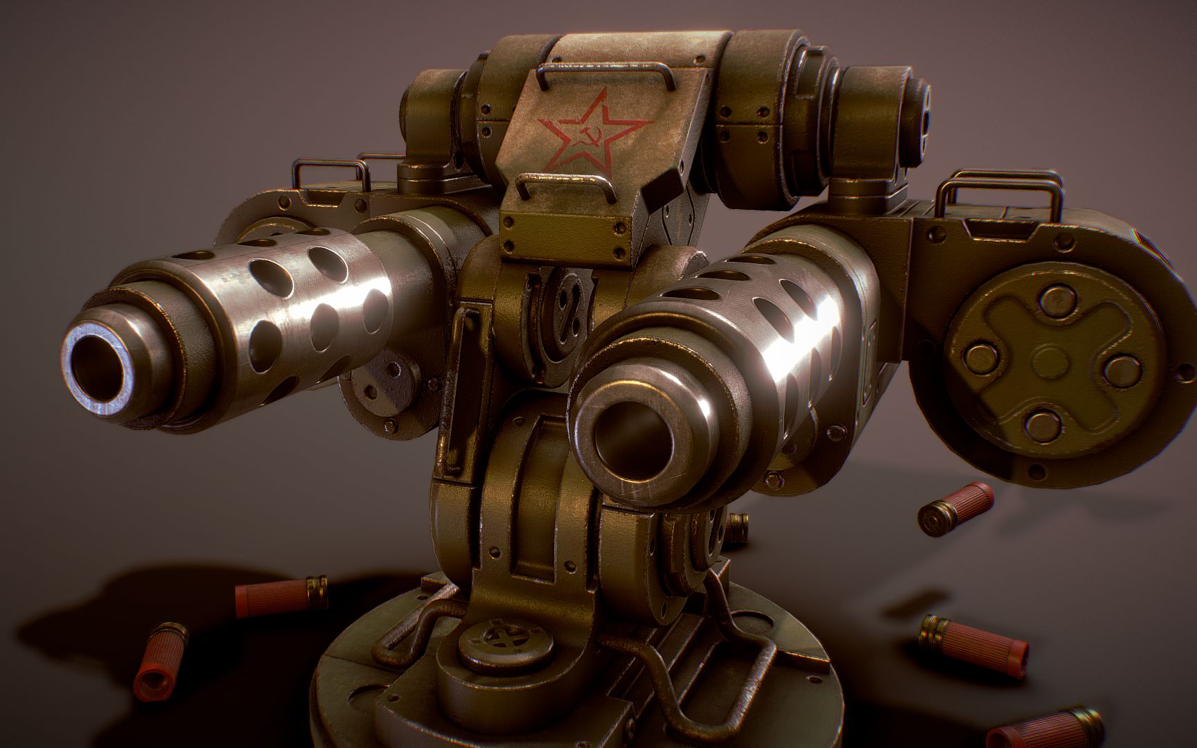 【maya建模】硬表面机器人模型制作,次世代场景建模教程