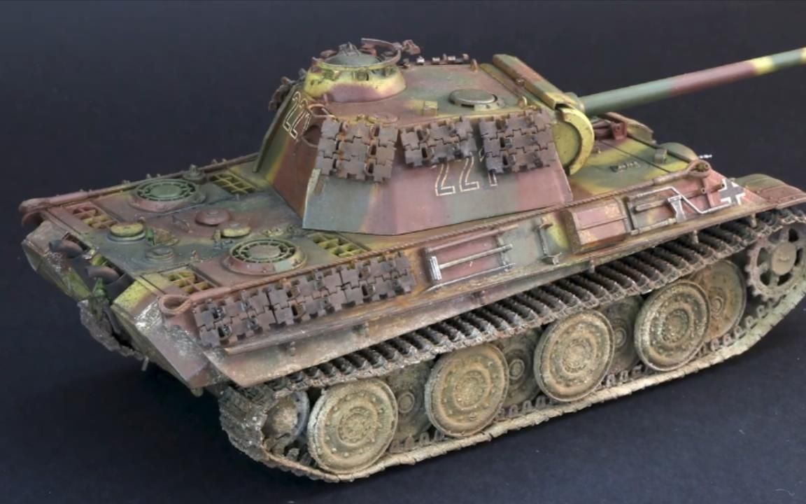 德国坦克黑豹g型模型制作