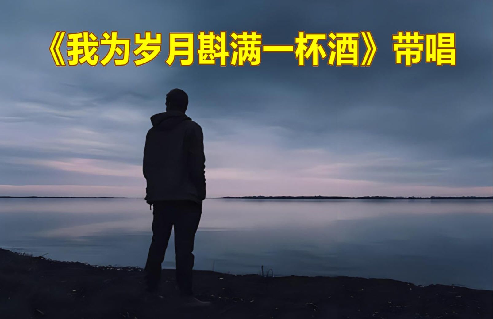 《我为岁月斟满一杯酒》带唱,从零开始学唱歌