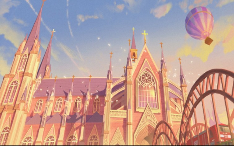 动漫教堂背景图片