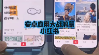 Descargar video: 安卓vs鸿蒙原生应用之小红书对比
