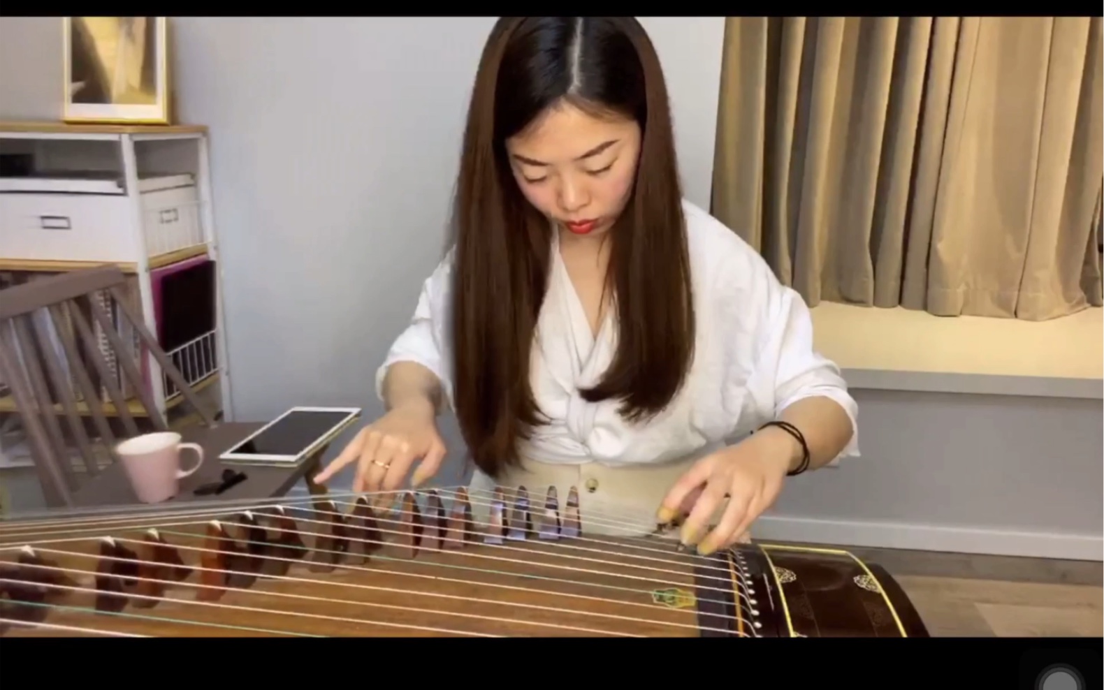 古筝基本功练习 汉江韵—by赵墨佳(录屏没录好,只有一半,可惜.