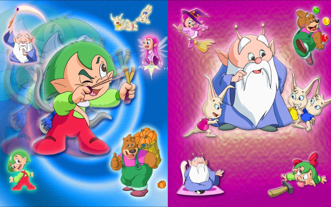 【洛天依星尘言和】小神仙和小仙女~童年动画