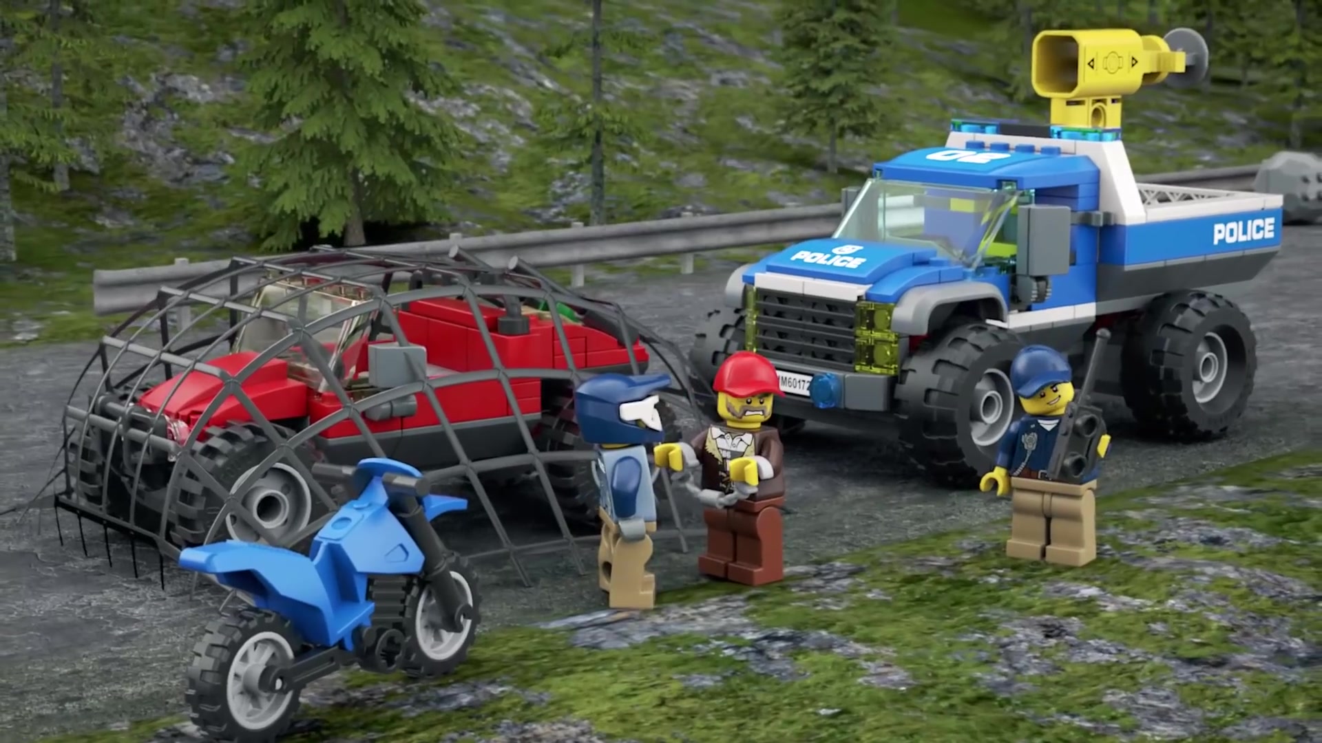 lego乐高积木城市系列 60172 山地追踪