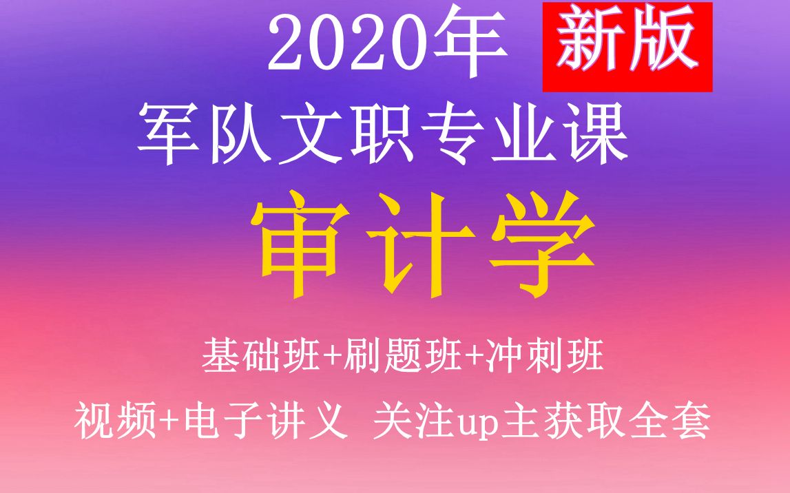 2020部队文职—审计学—合集.军队文职公共科目专业课北京天津重庆上海市广西宁夏内蒙古西藏新疆吉林辽宁黑龙江山东陕西湖北湖南江苏浙江福建河北河...