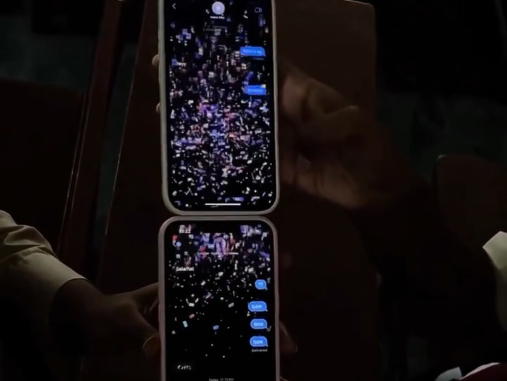 iPhone的短信特效太独特了。