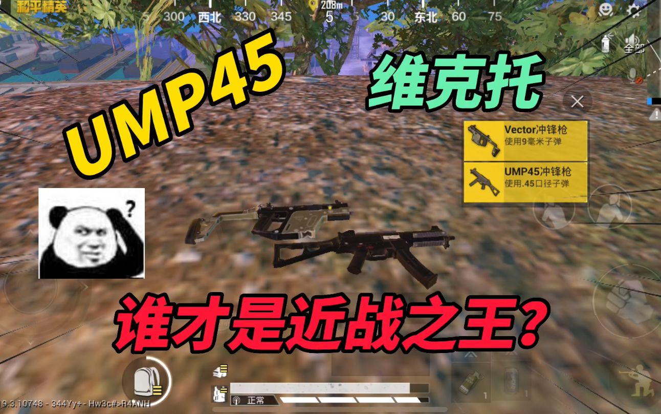 和平精英:UMP45与维克托,谁才是近战之王!实况