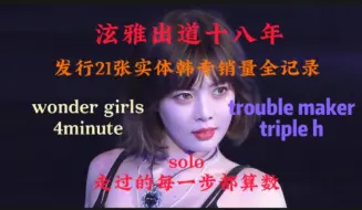 Download Video: 【泫雅出道18周年发行21张实体韩专销量记录】从wondergirls到4minute，从troublemaker到tripleh solo走的每一步都算数