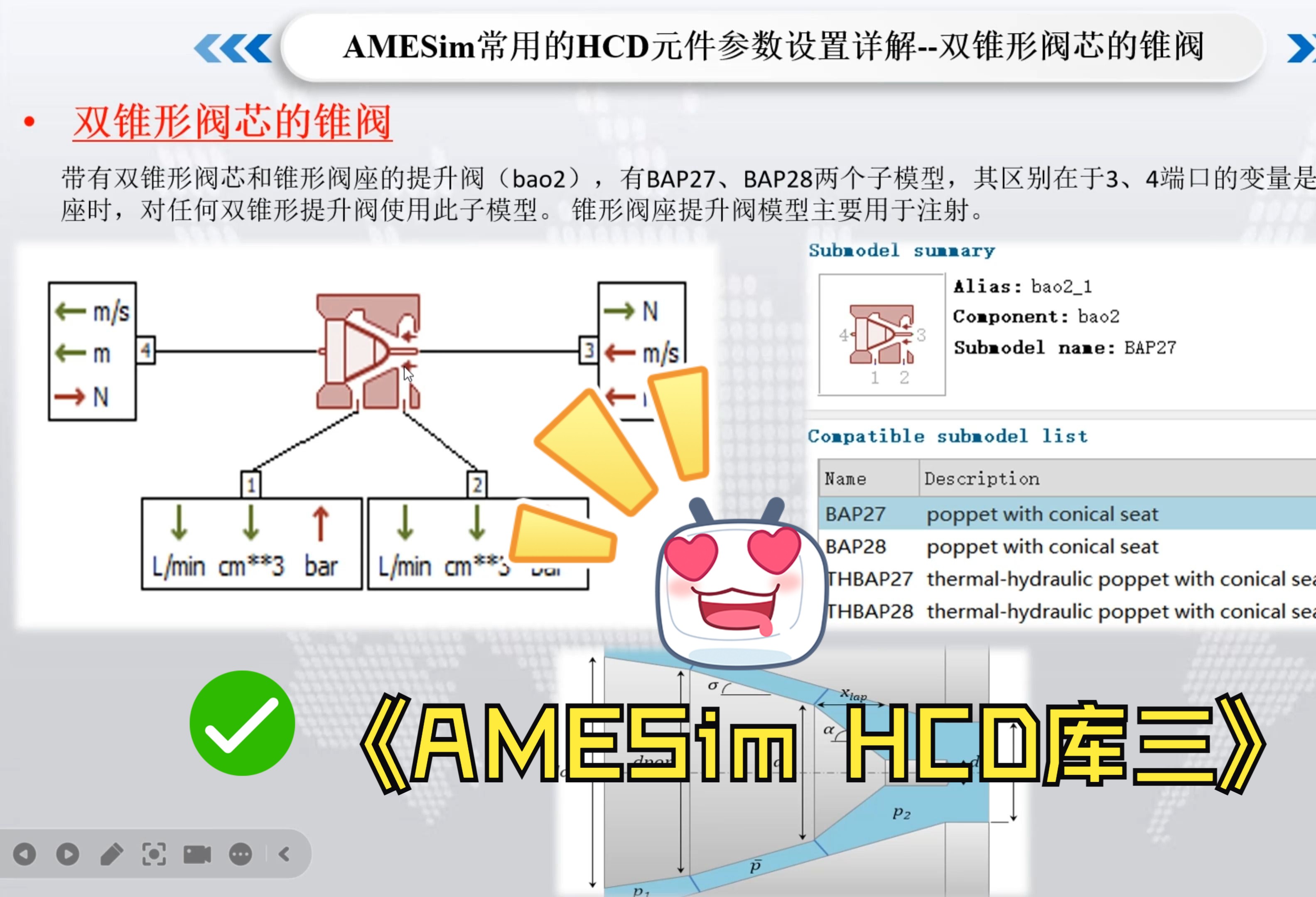 AMESim从入门到精通HCD库精讲三(七)哔哩哔哩bilibili