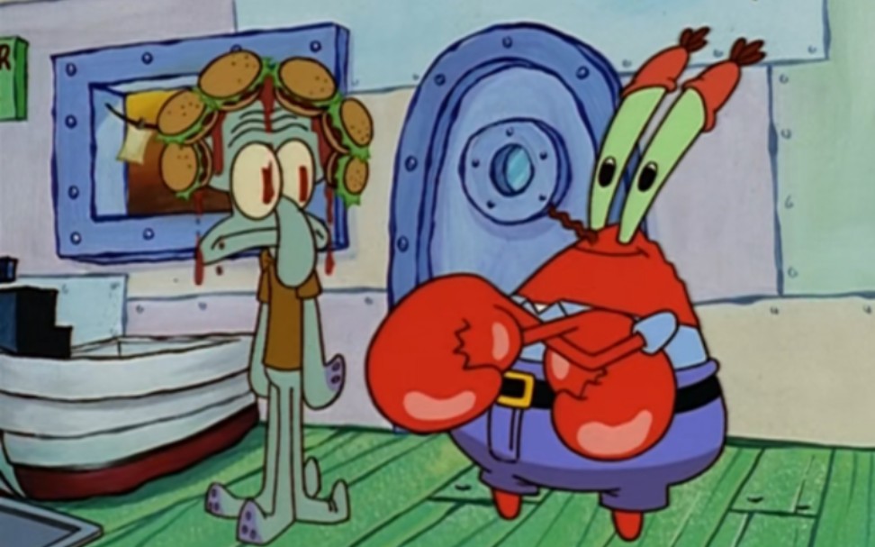 【央】章鱼哥 你终于开始做头发了