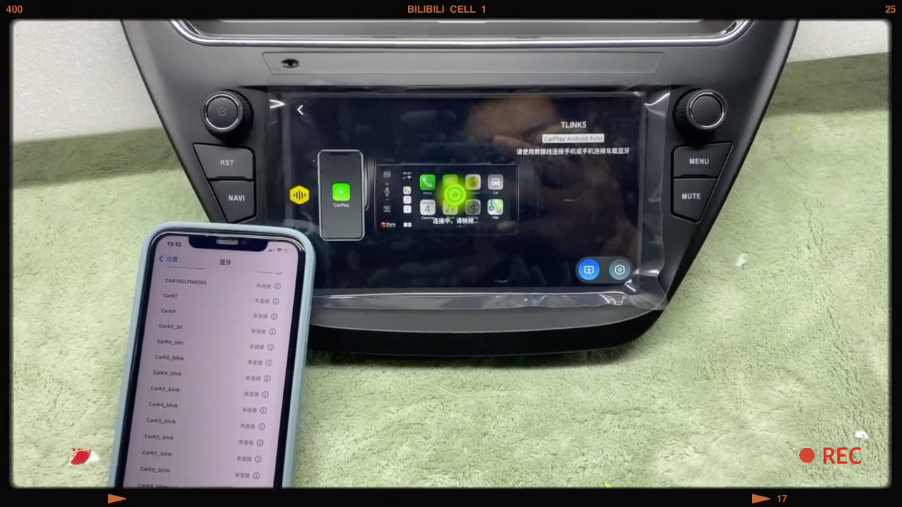 安卓车机tlink5连接无线carplay~哔哩哔哩bilibili