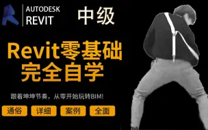 Download Video: 【中级篇】非常详细的Revit建筑设计入门教程，从零开始掌握BIM软件~快速玩转软件操作、必备知识、协同作业！