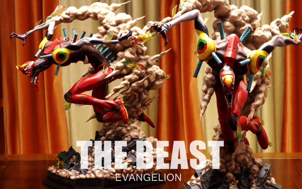 模玩排排齐eva二号机兽化thebeast开天雕像