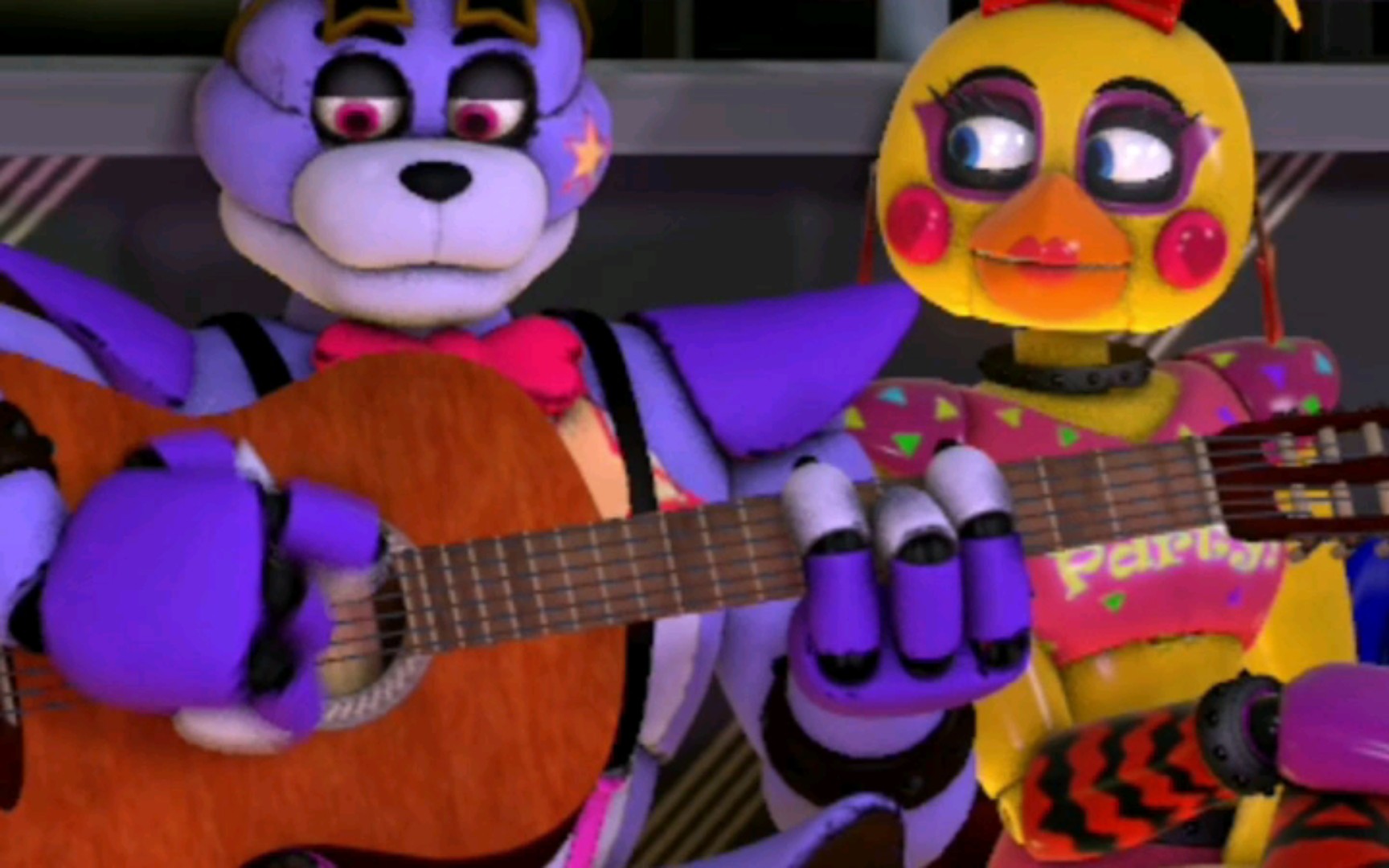 fnaf04祝您每天开心04邦尼与玩具奇卡的二重唱