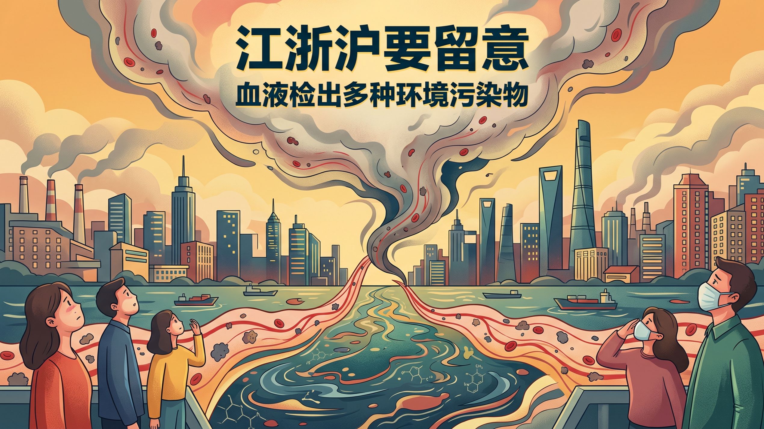 江浙沪鲁注意！皿液检出多种有害环境污染物