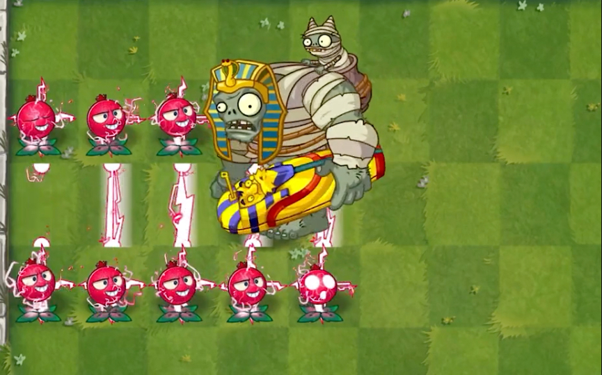 植物大战僵尸2-植物电流醋栗的电流墙