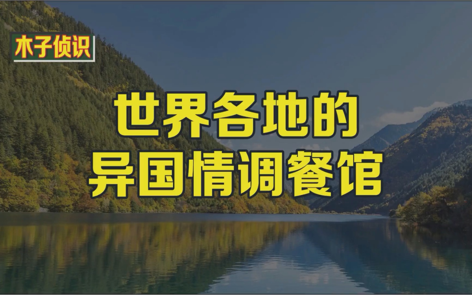 世界各地的异国情调餐馆哔哩哔哩bilibili