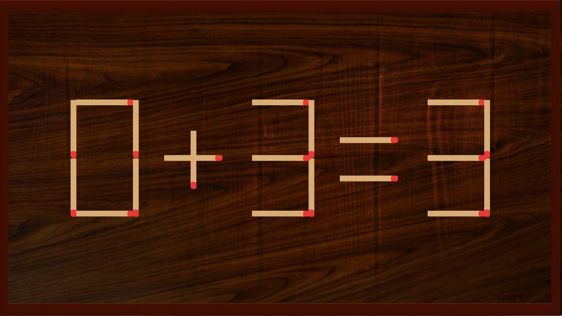 移动火柴棒游戏 | 移动火柴使等式成立 | 烧脑智力火柴棒