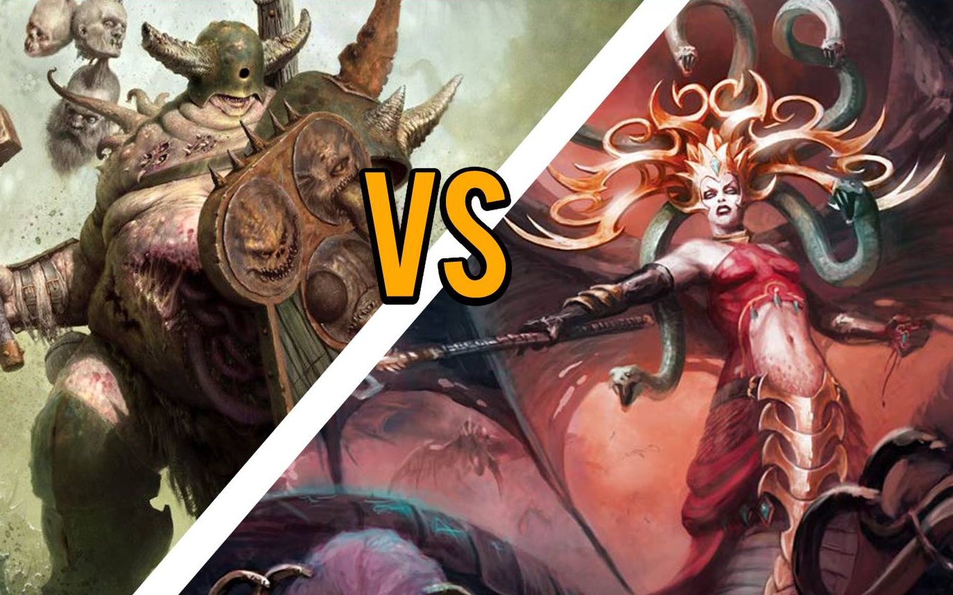 战锤西格玛对战视频:aos3.3 纳垢 vs dok