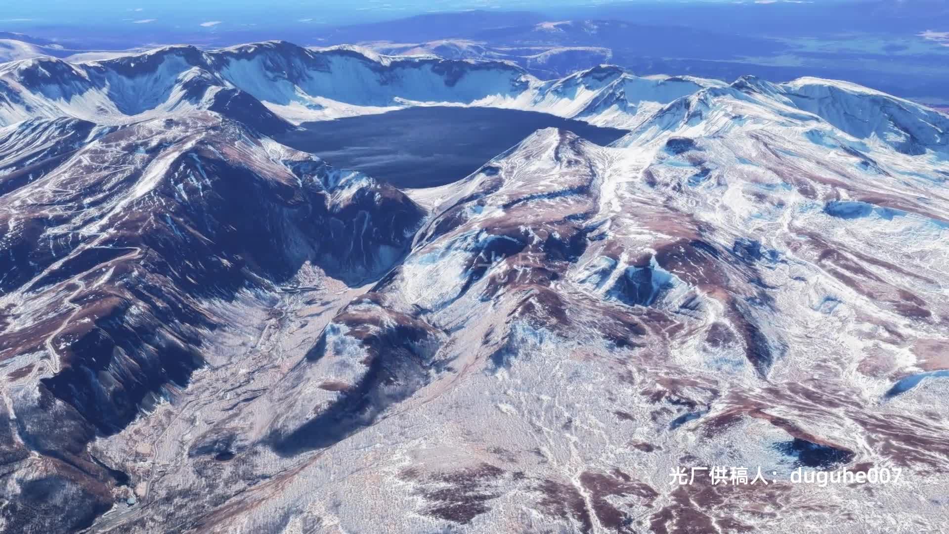 [图]长白山天池风景航拍视频素材