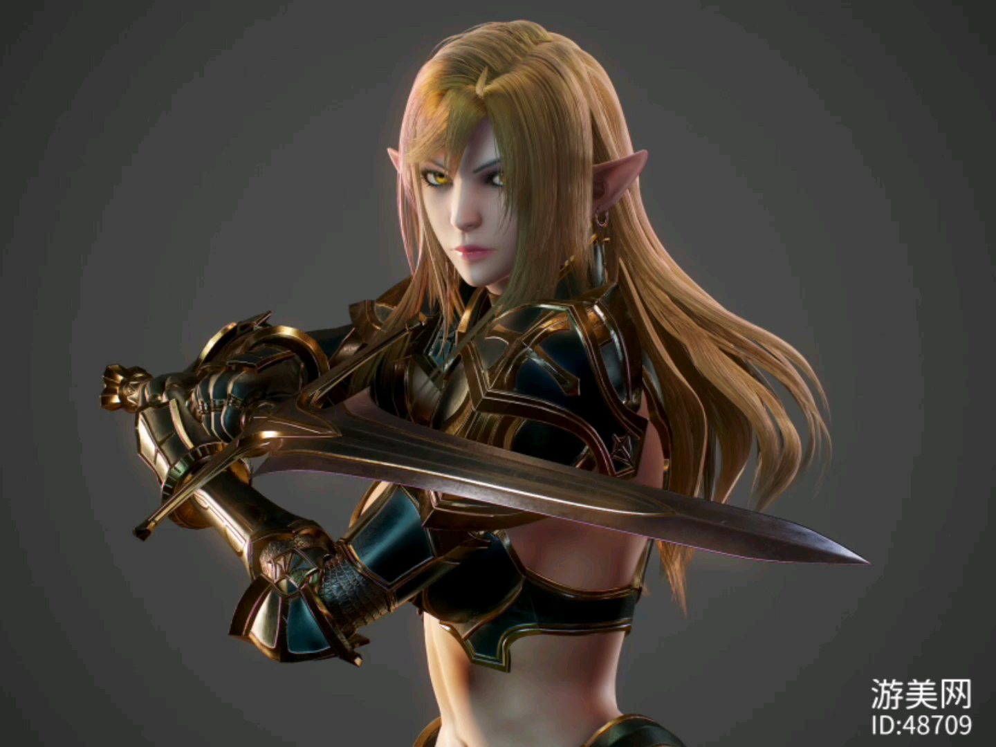 精灵女剑士模型(看简介)