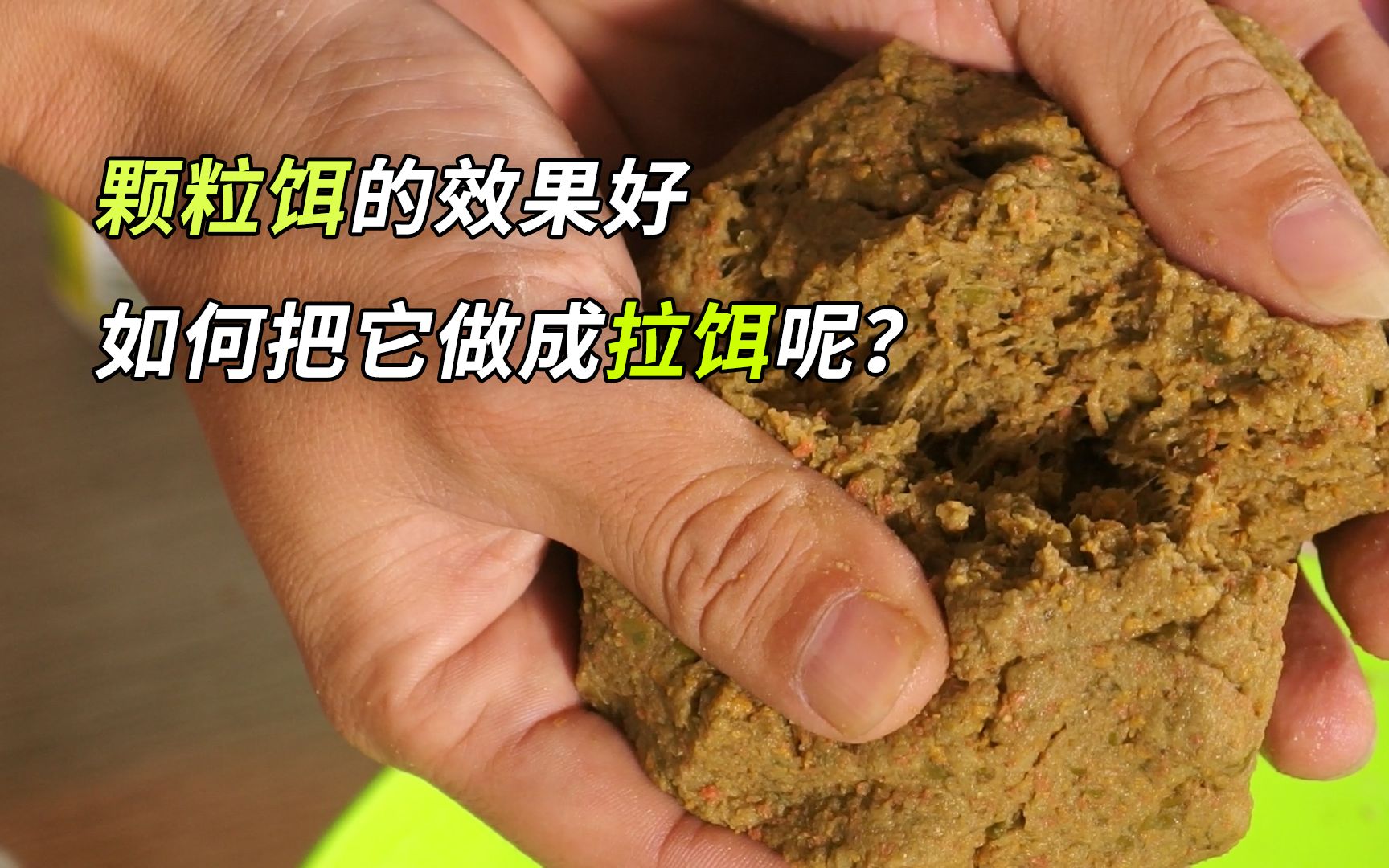 很多地方颗粒饵的效果好 但是如何把它做成拉饵呢?哔哩哔哩bilibili