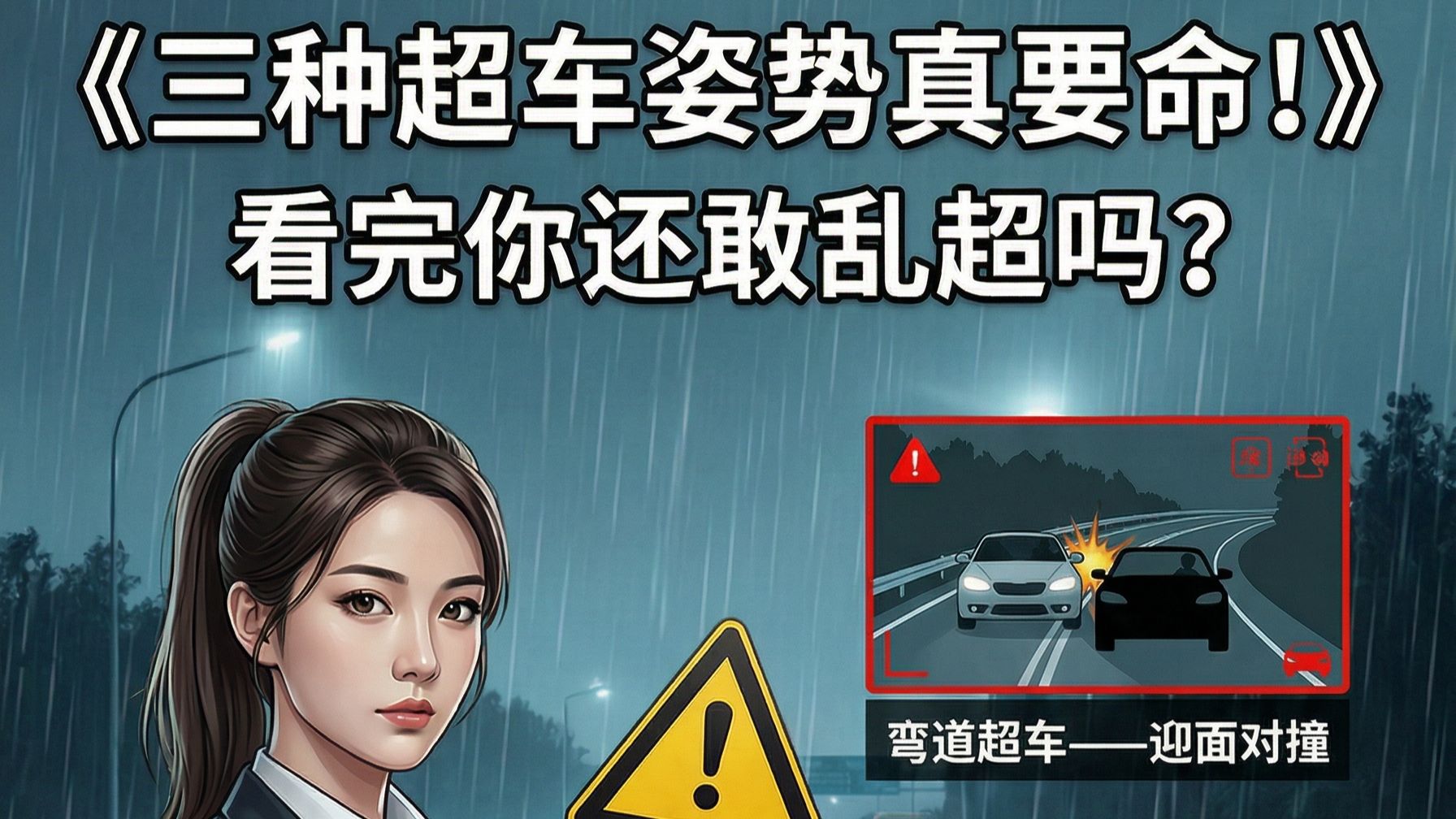 三种超车姿势真要命！看完你还敢乱超吗🚗