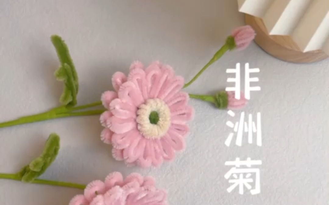 非洲菊(弗朗花) 扭扭棒教程视频哔哩哔哩bilibili