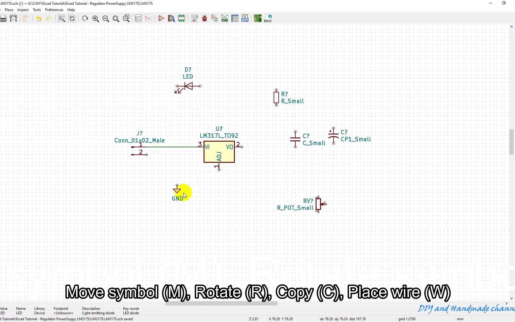 LM317稳压电路| 如何设计电路板| KiCad 教程哔哩哔哩bilibili