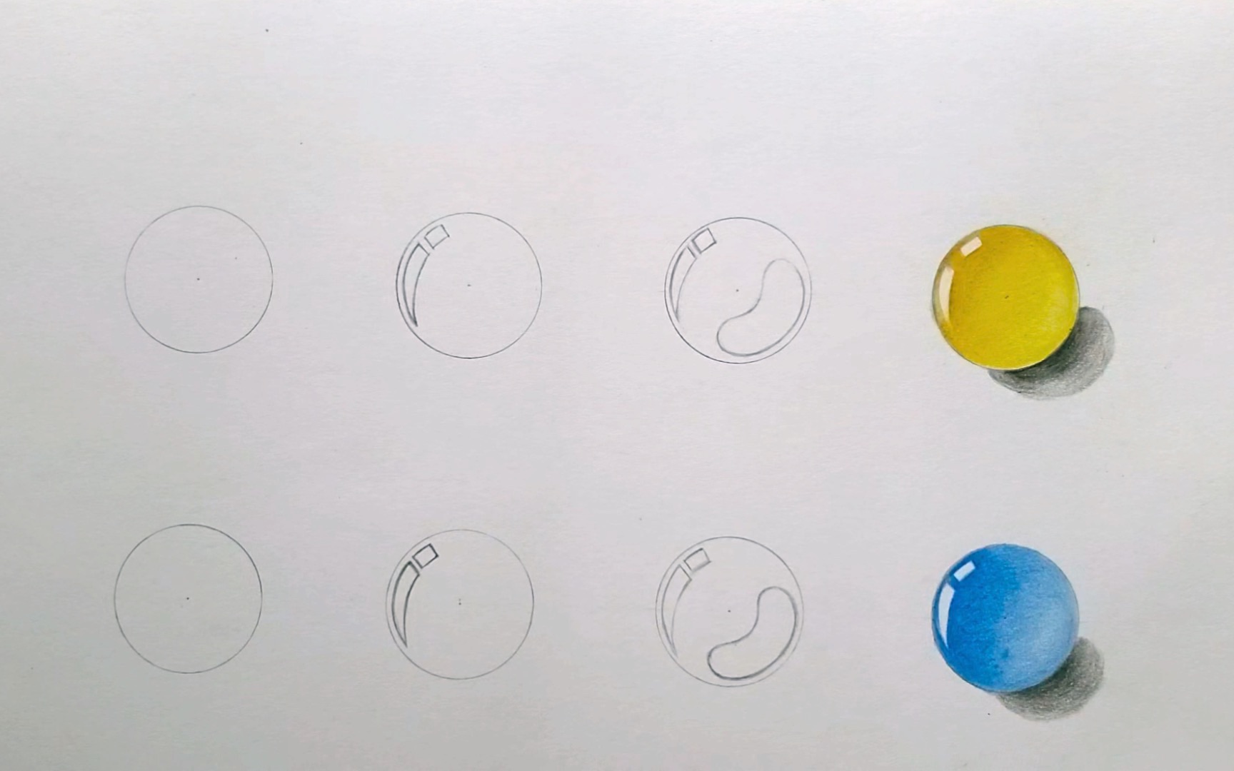 如何画圆形宝石