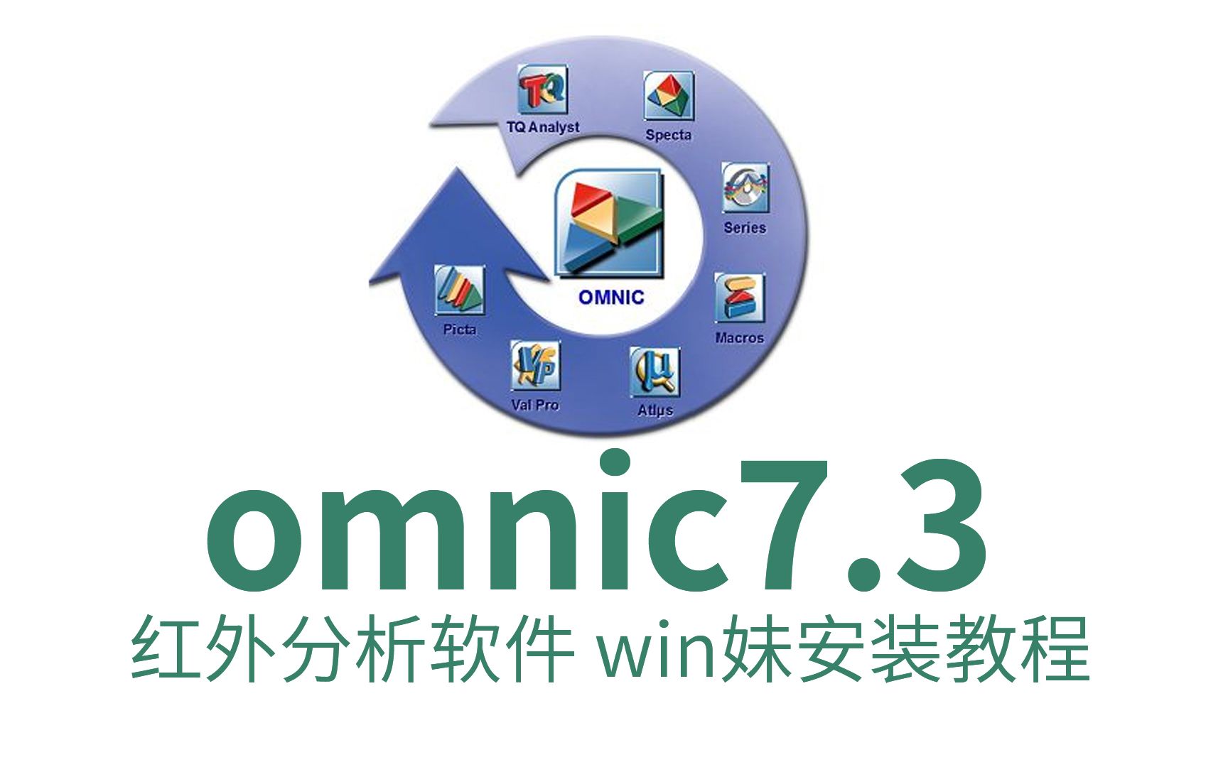 Nicolet omnic7.3红外光谱处理软件安装教程+谱图库入库哔哩哔哩bilibili