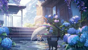 【奥奇传说服饰壁纸】雨中嬉戏