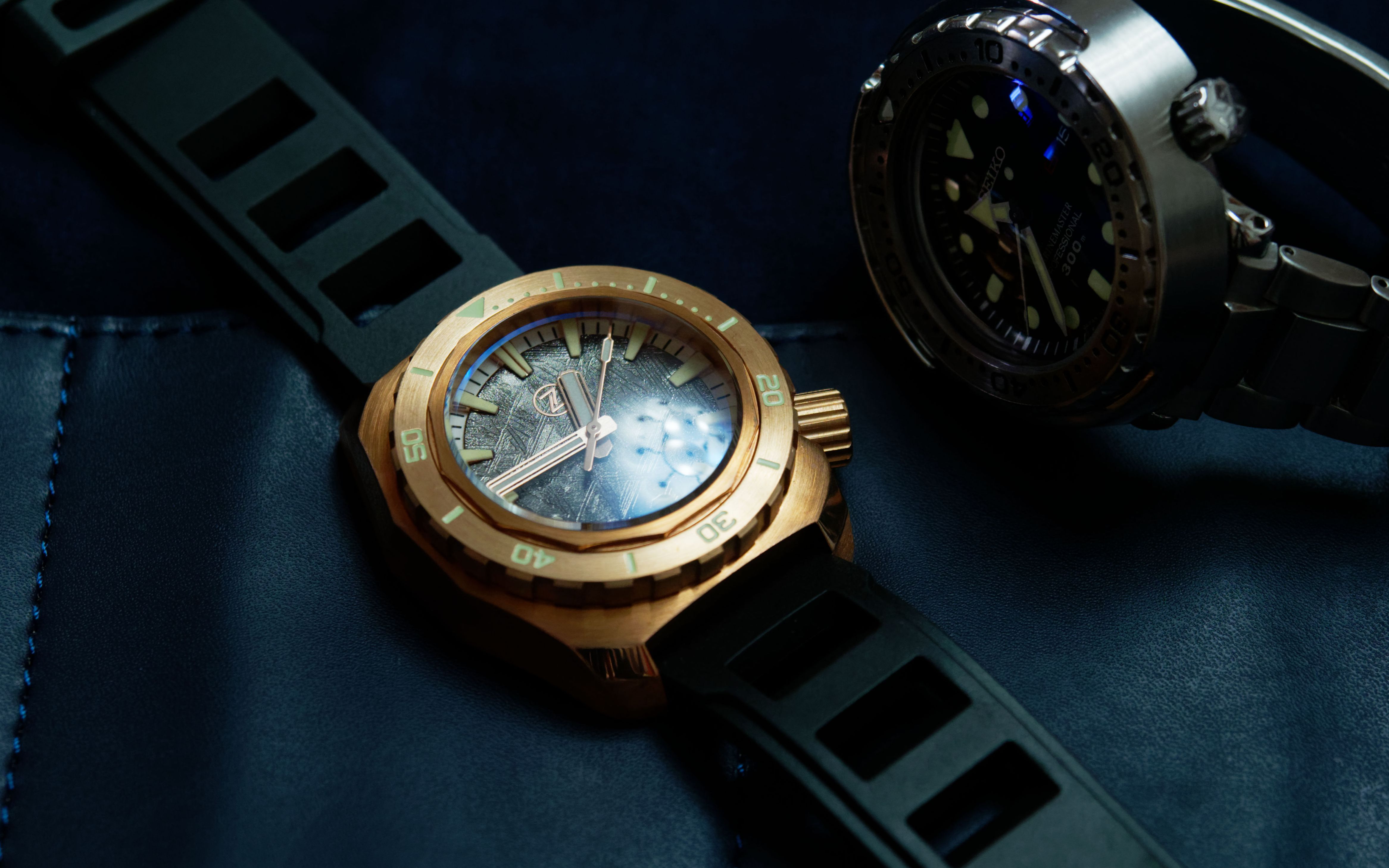 【手表开箱】国外小众品牌zelos 青铜锤头鲨1000米潜水表开箱